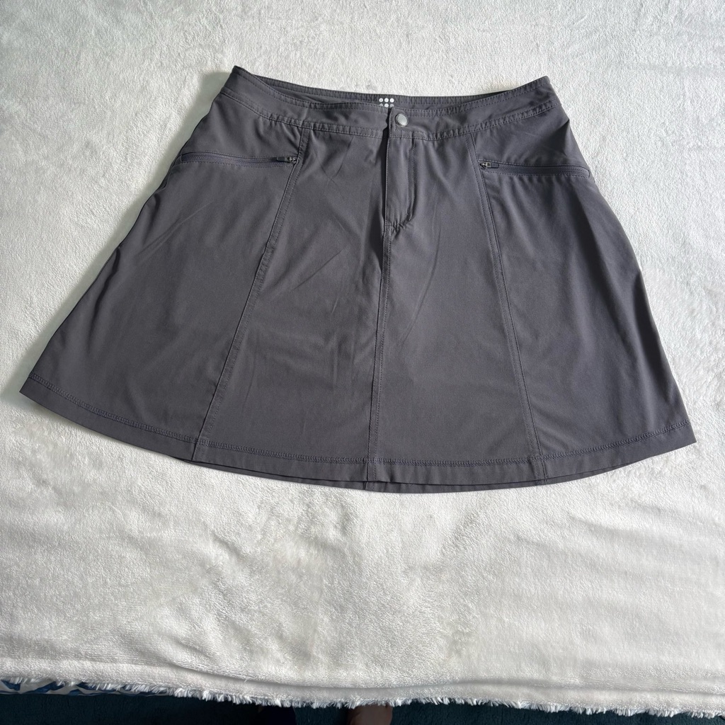 Title Nine Gray Swingtastic Skort Skirted Shorts 6